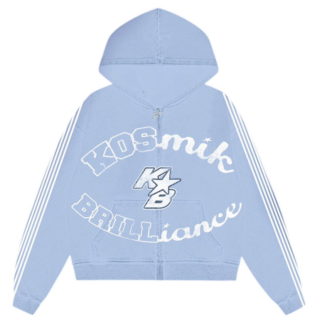 "SKY" DOUBLE HOOD ZIP-UP