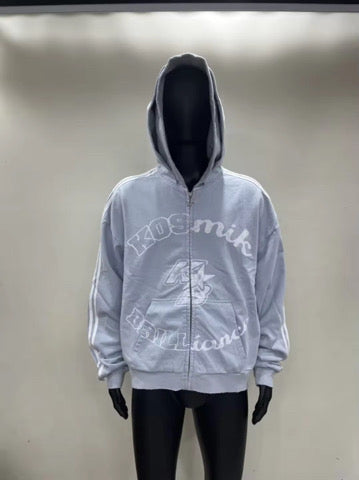 "SKY" DOUBLE HOOD ZIP-UP