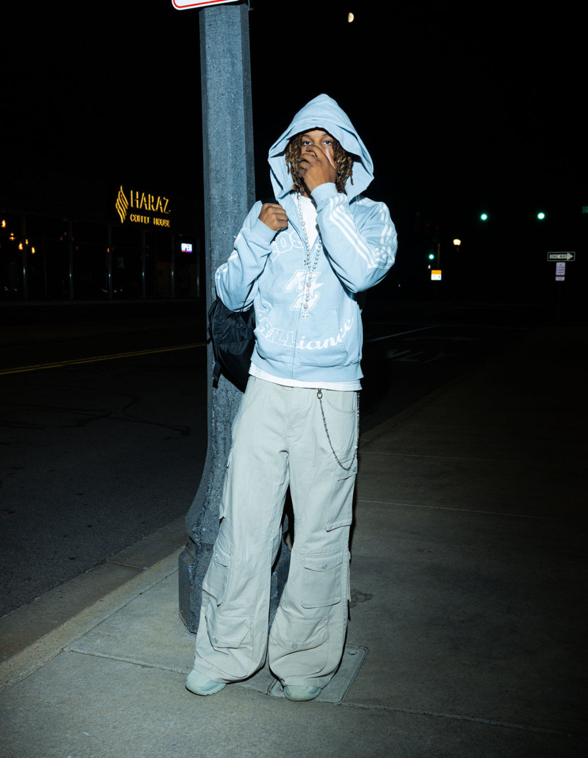 "SKY" DOUBLE HOOD ZIP-UP